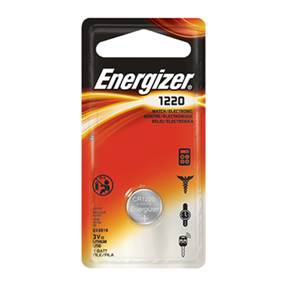 ENERGIZER CR1220 3V Lithium Coin Cell Battery CR1220