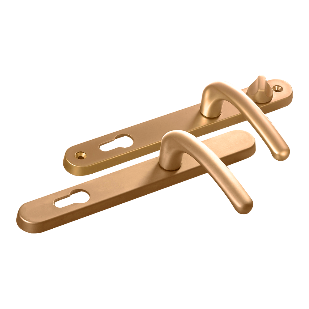 FAB & FIX Balmoral 92/62 Lever/Lever Snib UPVC Furniture Gold