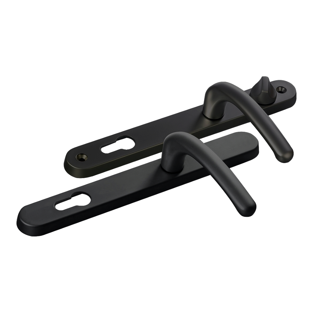 FAB & FIX Balmoral 92/62 Lever/Lever Snib UPVC Furniture Black