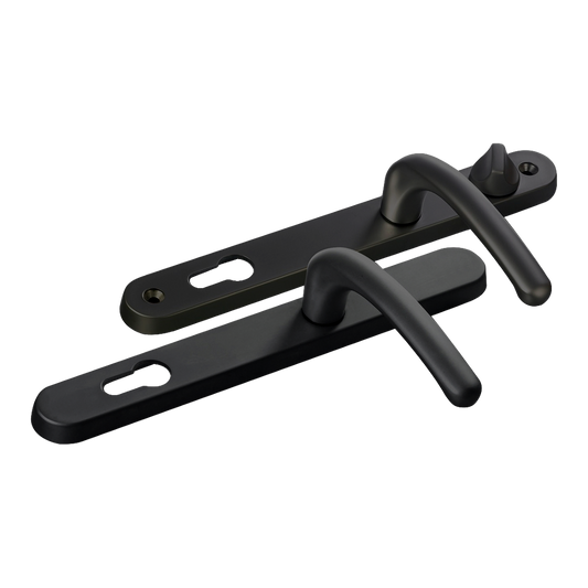 FAB & FIX Balmoral 92/62 Lever/Lever Snib UPVC Furniture Black