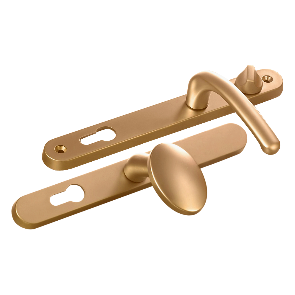 FAB & FIX Balmoral 92/62 Lever/Pad Snib UPVC Furniture Gold