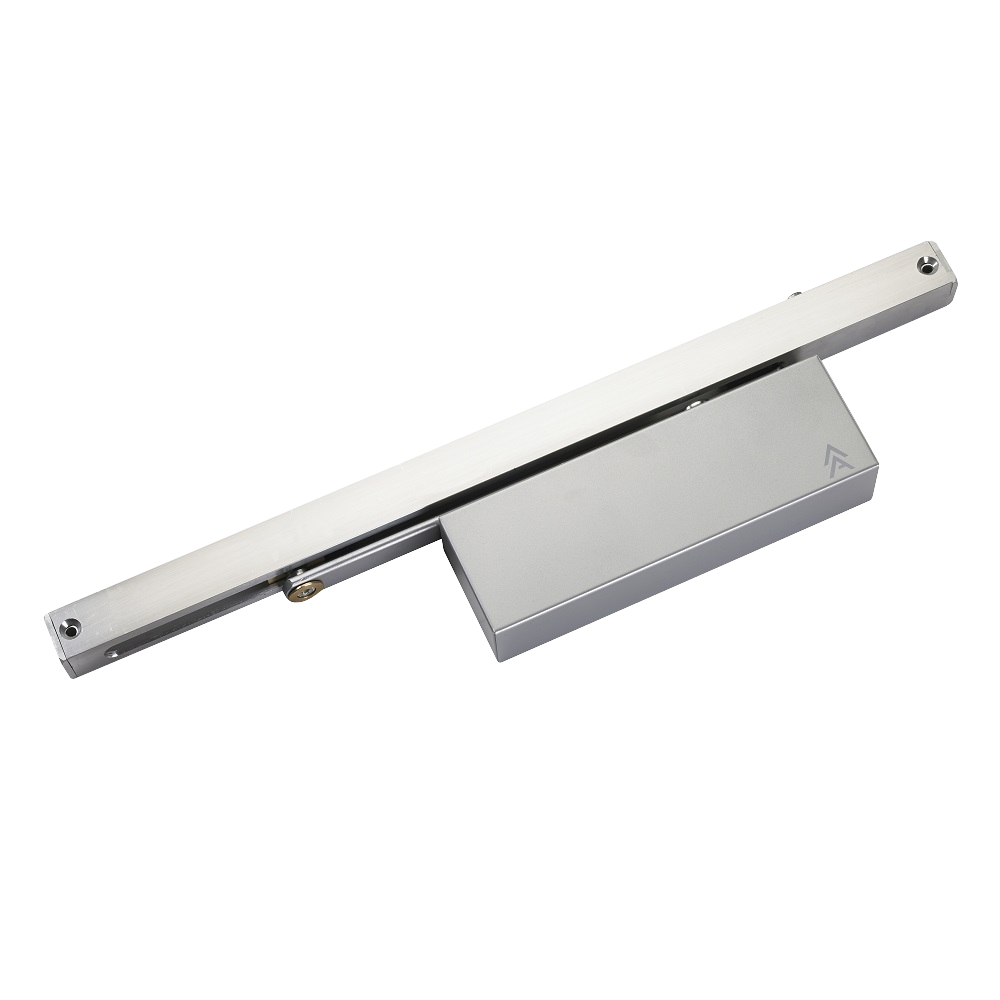 FREEMAN & PARDOE ARROW 324 Size 2-4 Cam Action Slide Track Overhead Door Closer Size 2-4 SE - Silver Enamelled