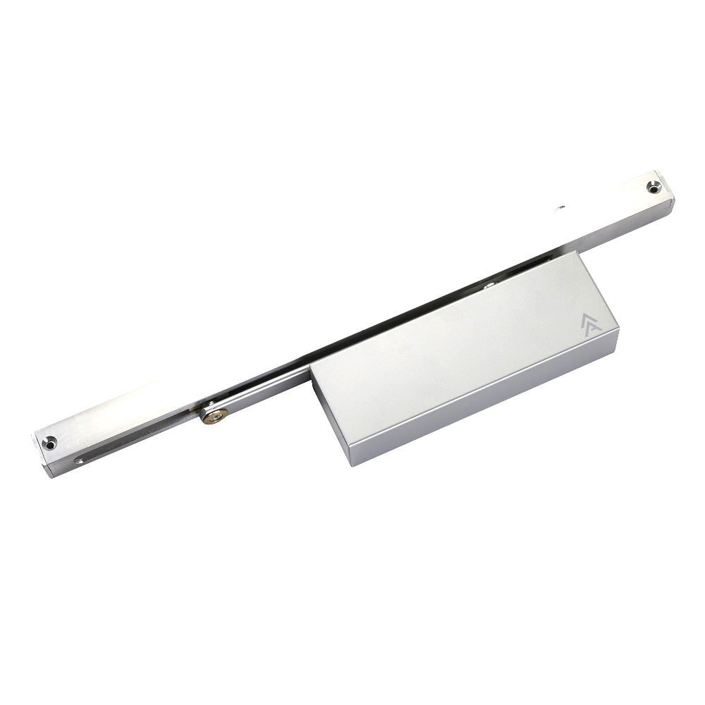 FREEMAN & PARDOE ARROW 324 Size 2-4 Cam Action Slide Track Overhead Door Closer Size 2-4 SNP - Satin Nickel