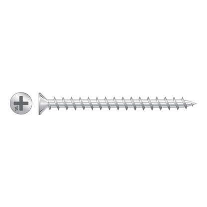 RAPIERSTAR Sharp Point Screws For Non-Reinforced UPVC - Countersunk 4.3mm x 40mm Qty 1000 - Zinc Plated