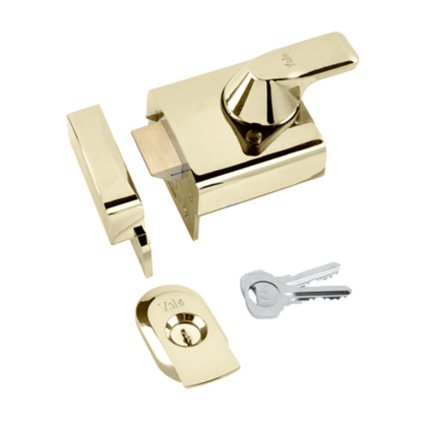 YALE PBS3 & PBS4 Auto Deadlocking Nightlatch 60mm Pro - Brasslux