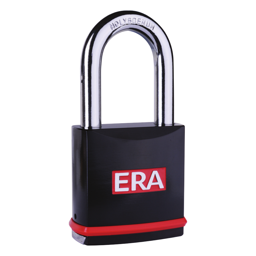 ERA Professional Maximum Security Long Shackle Padlock 60mm Long Shackle - Black