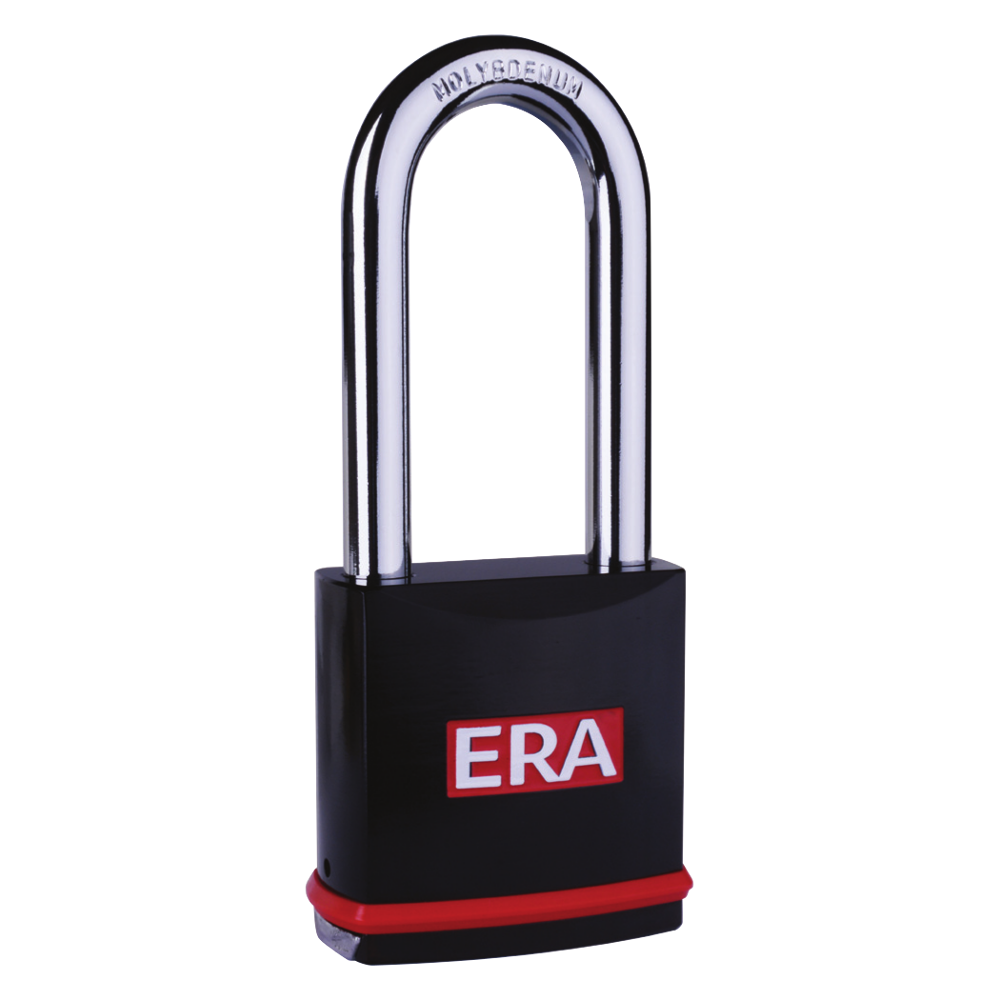 ERA Professional Maximum Security Long Shackle Padlock 60mm Extra Long Shackle - Black