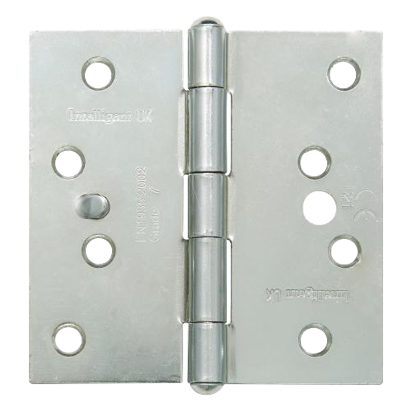 GRIDLOCK Fixed Pin Wide Butt Hinges Square - Zinc Plated