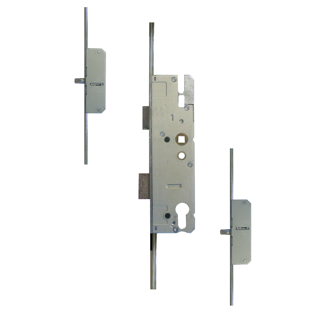 KFV Lever Operated Latch & Deadbolt Long Version - 2 Round Bolt 40/92 16mm Faceplate