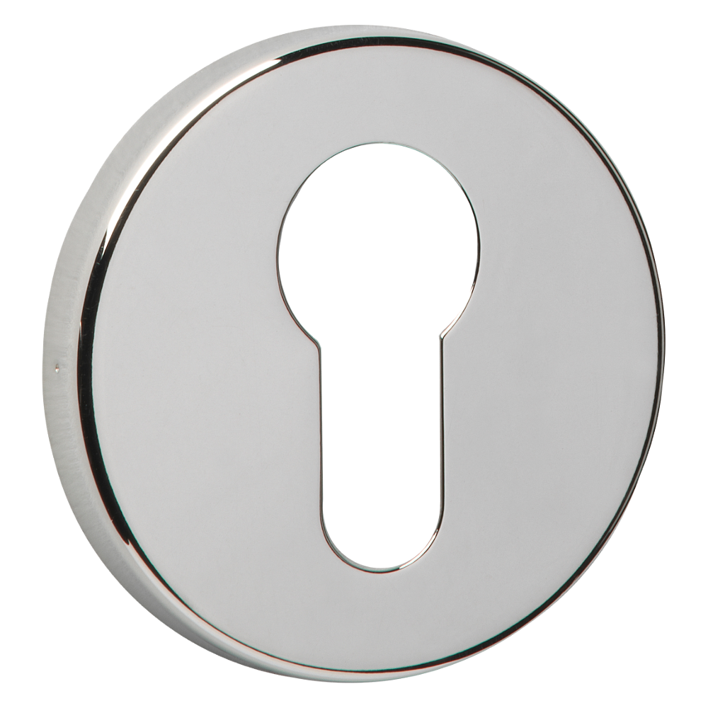 URFIC Easy Click Euro Profile Escutcheon Polished Nickel