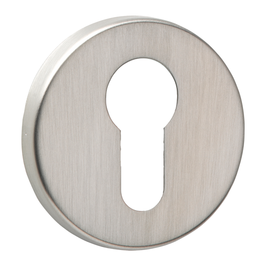 URFIC Easy Click Euro Profile Escutcheon Satin Nickel