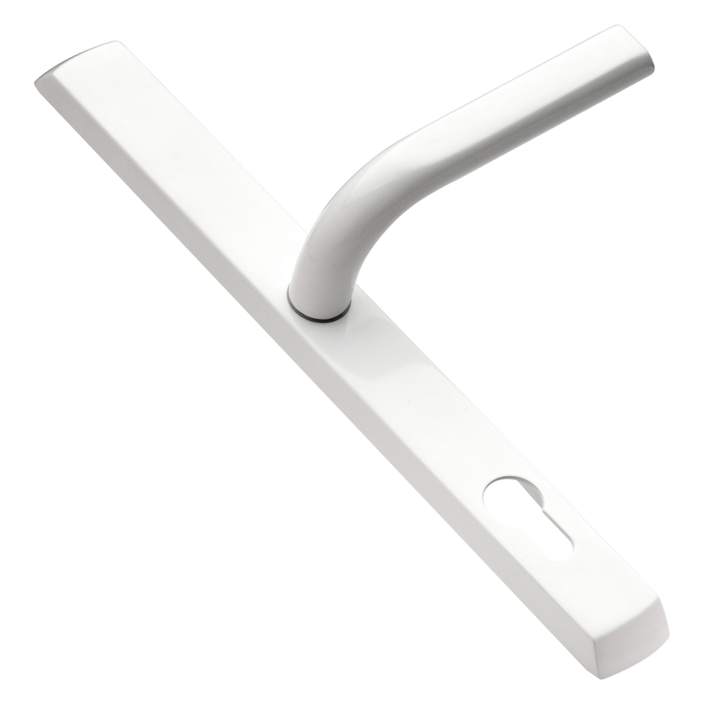 LOXTA 92 Lever/Lever UPVC Furniture - 278mm Backplate White