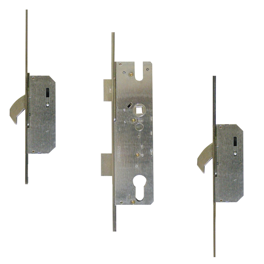 WINKHAUS Cobra Keywind Latch & Deadbolt 20mm Radius Faceplate - 2 Hook 35/92