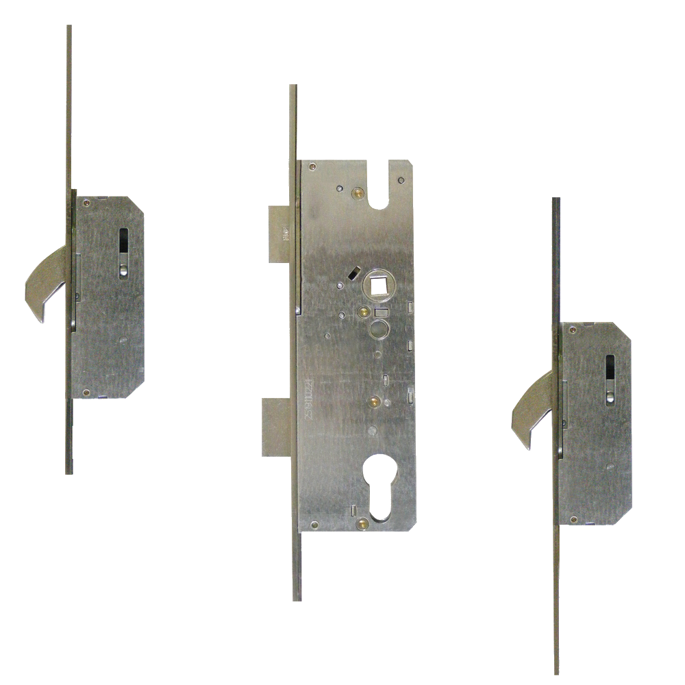 WINKHAUS Cobra Keywind Latch & Deadbolt 20mm Radius Faceplate - 2 Hook 45/92