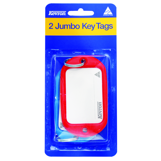 KEVRON ID10 PP2 Jumbo Key Tags Blister Pack 2 pcs 2 pcs - Assorted Colours