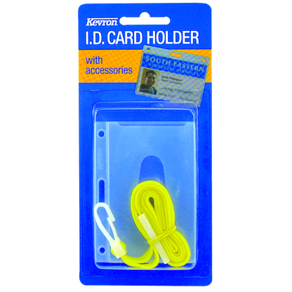 KEVRON ID1013 LA Clear Card Holder with Lanyard Clear