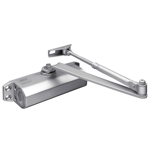 Union CE3F Size 3 Overhead Door Closer J-CE3F-SIL - Satin Chrome