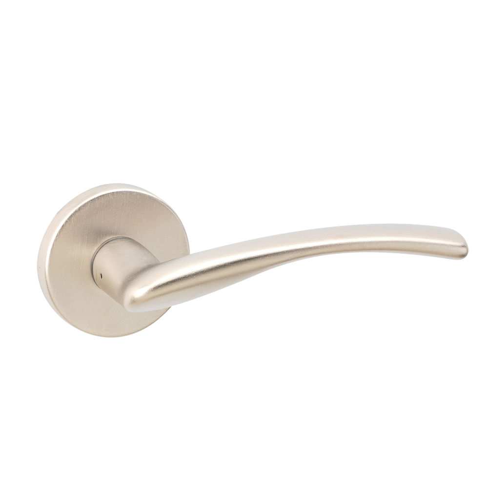 URFIC Easy Click Geneva Round Rose Lever Satin Nickel