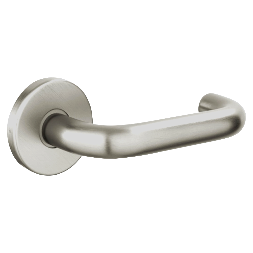 URFIC Easy Click Return To Door Lever on Rose Satin Nickel