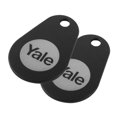 YALE Smart Lock Key Tag Twin Pack - Black