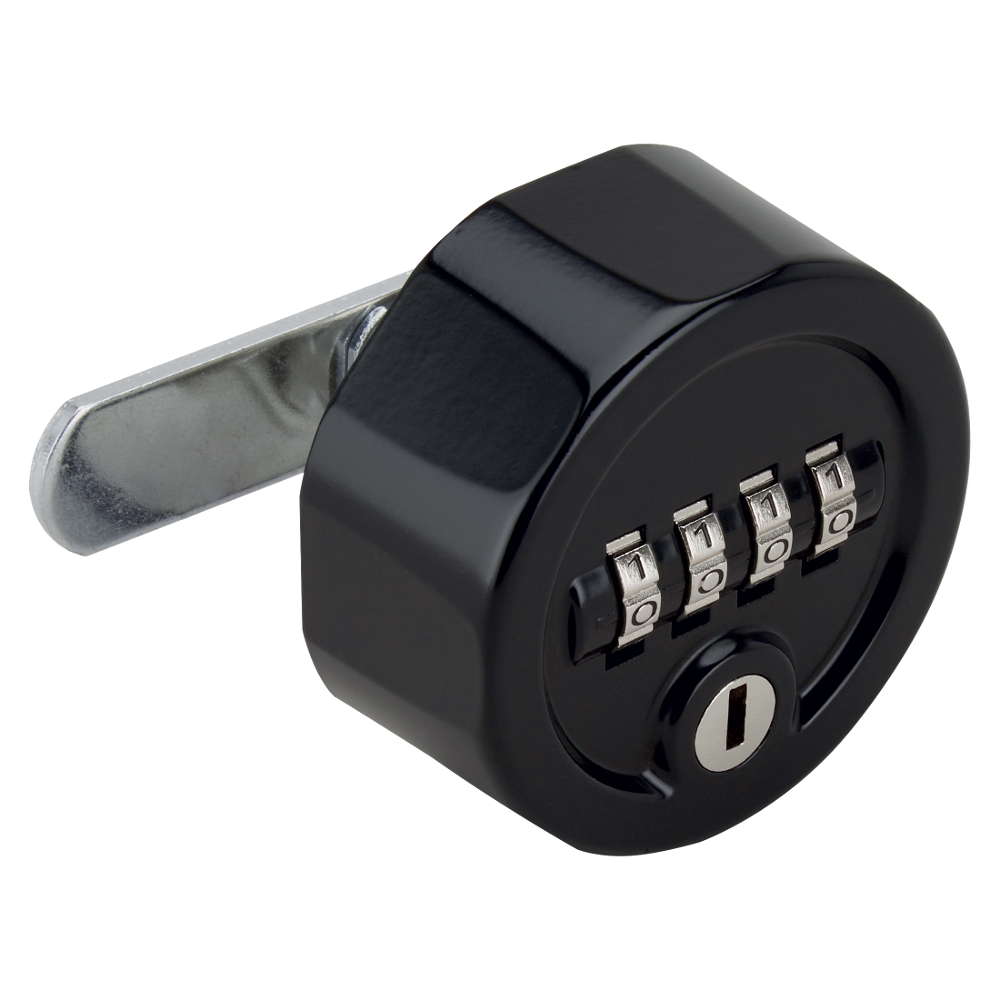 RONIS C4S Combination Cam Lock With Key Override Black