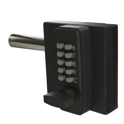 GATEMASTER DGLS Single Sided Handed Digital Gate Lock Right Handed DGLS01R 10mm 30mm - Black