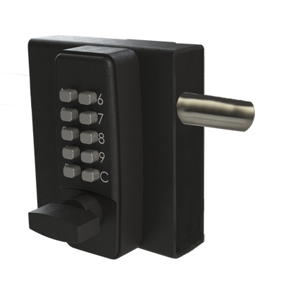 GATEMASTER DGLS Single Sided Handed Digital Gate Lock Left Handed DGLS02L 40mm 60mm - Black