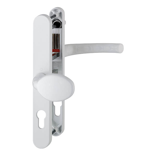 HOPPE UPVC Lever / Moveable Pad Door Furniture 76G/3633N/3623N/1710 92mm/62mm Centres - White