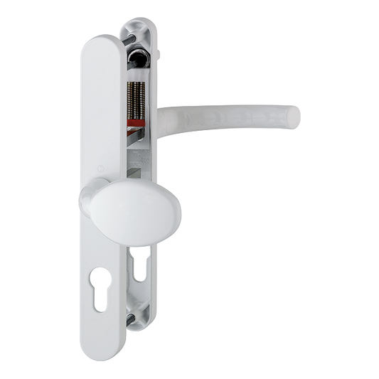 HOPPE UPVC Lever / Moveable Pad Door Furniture 76G/3633N/3623N/1710 92mm/62mm Centres - White