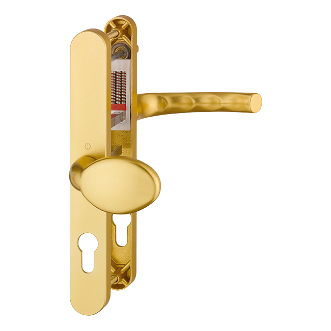 HOPPE UPVC Lever / Moveable Pad Door Furniture 76G/3633N/3623N/1710 92mm/62mm Centres - Gold