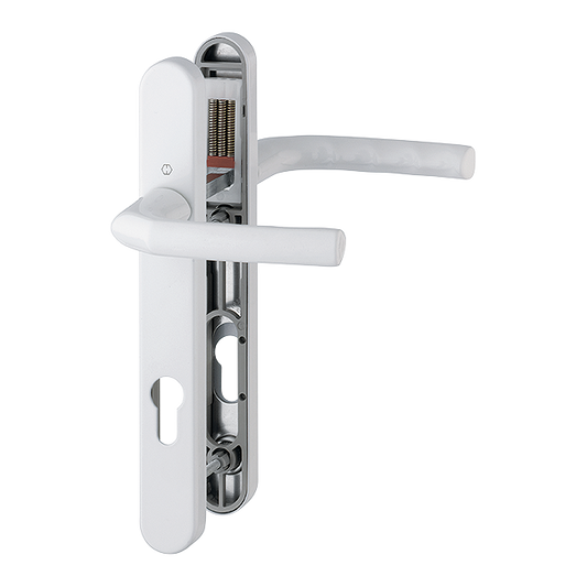 HOPPE Birmingham 92mm UPVC Lever Door Furniture 122mm Screw Centers 1117/3811N 92mm Centres - White