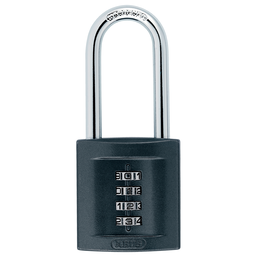 ABUS 158 Series Combination Long Shackle Padlock 50mm 158/50 - Hardened Steel