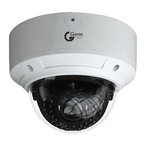 GENIE AHD 1080p Vandal Resistant Varifocal Dome Camera WAHD2DV - White