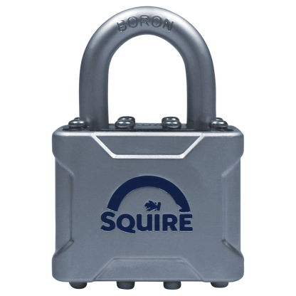 SQUIRE Vulcan Open Boron Shackle Padlock Key Locking 40mm - Blue & Silver