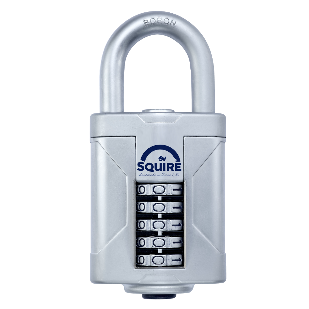 SQUIRE Vulcan Open Boron Shackle Combination Padlock 60mm Pro - Satin Silver