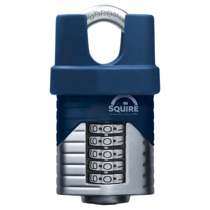 SQUIRE Vulcan Closed Shackle Combination Padlock 60mm - Blue & Silver