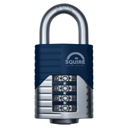 SQUIRE Vulcan Open Boron Shackle Combination Padlock 50mm Pro - Blue & Silver