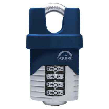 SQUIRE Vulcan Closed Shackle Combination Padlock 50mm - Blue & Silver