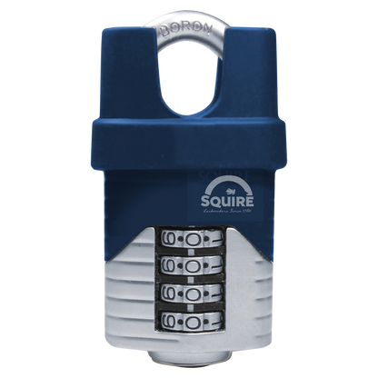 SQUIRE Vulcan Closed Shackle Combination Padlock 40mm - Blue & Silver