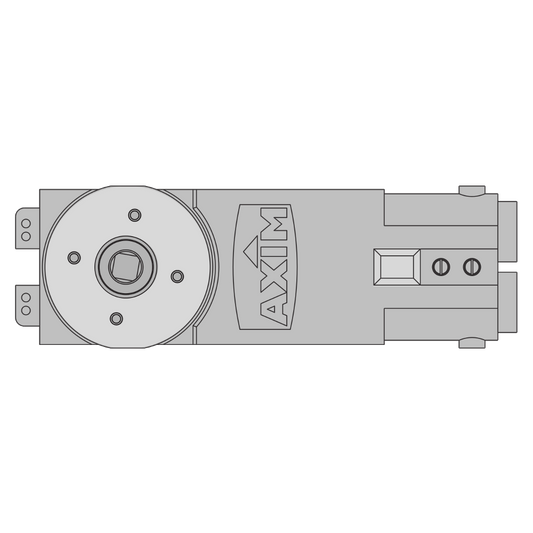 AXIM TC-9901 Concealed Transom Closer Body Only Size 1 Hold Open - Satin Anodised Aluminium