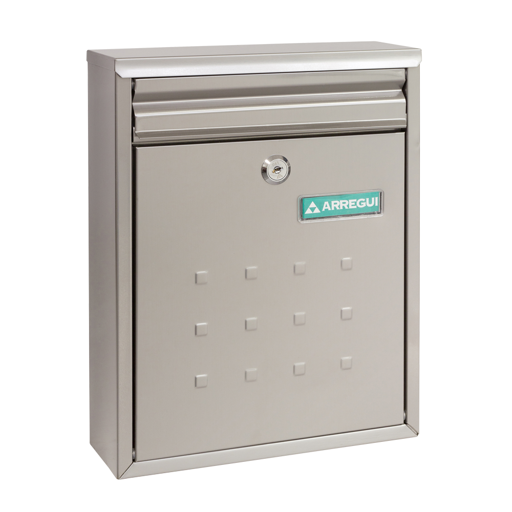 ARREGUI Dime Mailbox Satin Stainless Steel