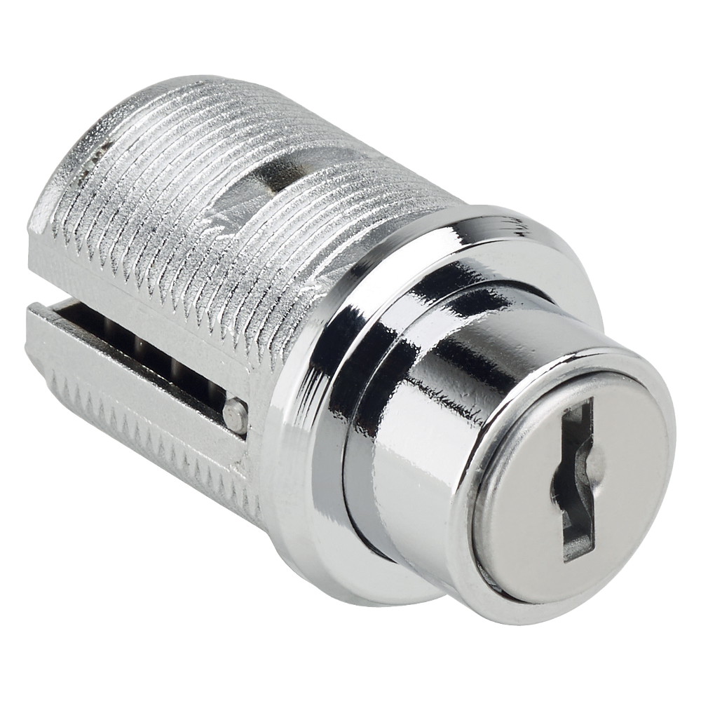 RONIS 14800 Round Furniture Push Pin Lock 22.5mm CP Keyed Alike under SM MK Series - Bright Nickel