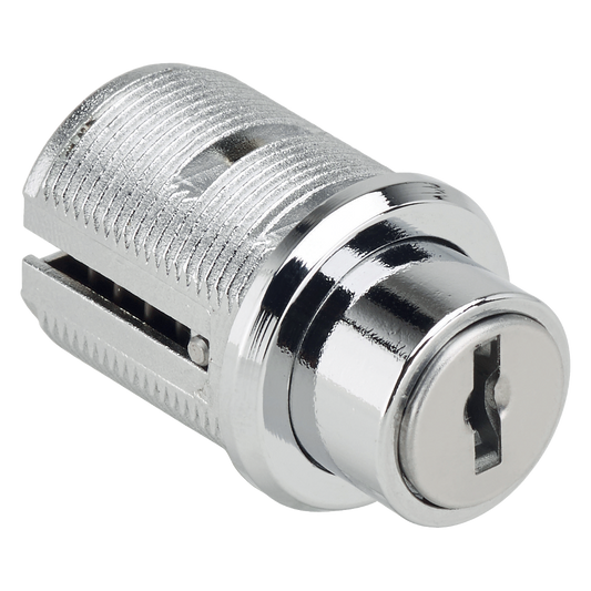 RONIS 14800 Round Furniture Push Pin Lock 22.5mm CP Keyed Alike under SM MK Series - Bright Nickel