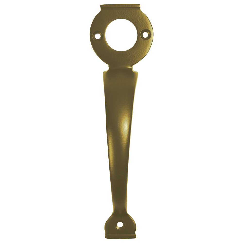 A PERRY Solid Brass Long Throw Lock Gate Handle Polished Brass