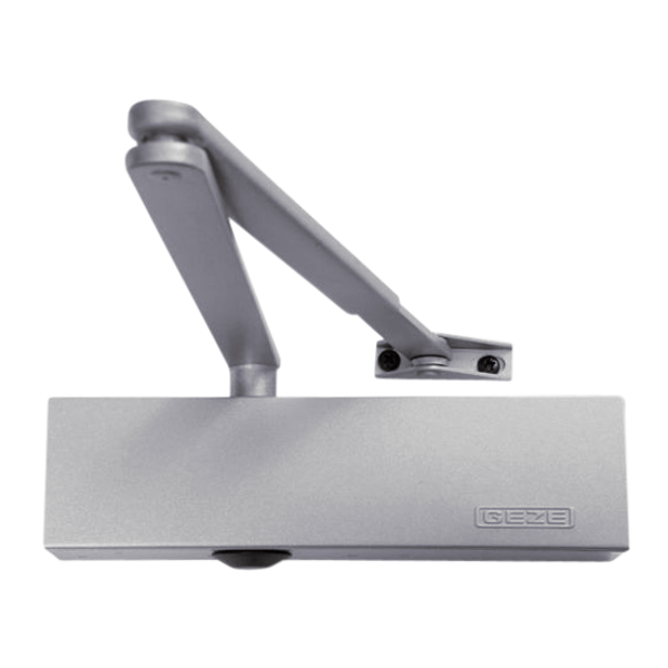 GEZE TS1500 Size 3-4 Overhead Door Closer Silver