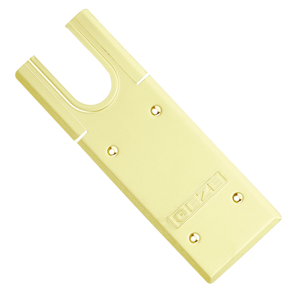 GEZE TS500 Cover Plate for Floor Spring Polished Brass