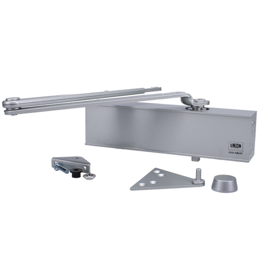 UNION CE24V Size 2-4 Door Closer Silver