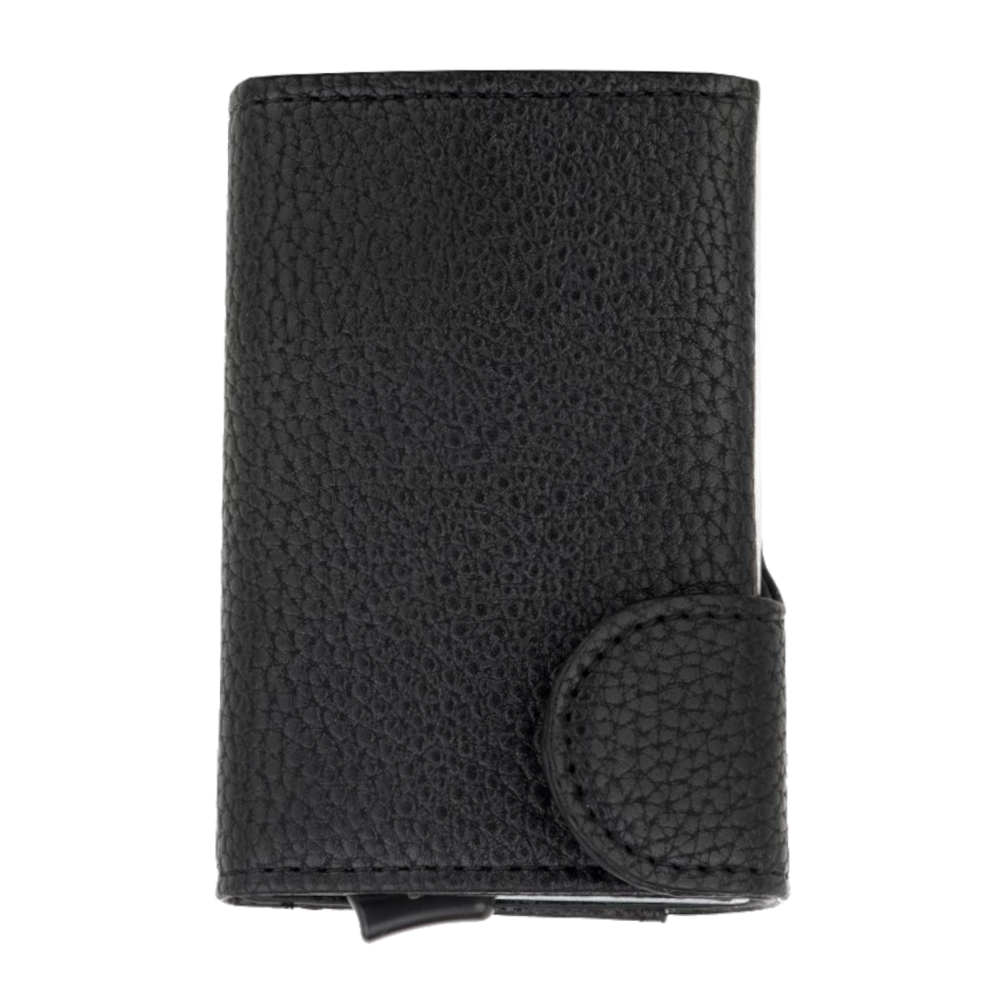 BEE-SECURE C-Secure Leather RFID Flip Up Wallet Leather - Black