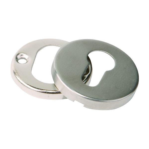 BRITON Euro Profile Escutcheon Pair 4213.8.SS - Satin Stainless Steel