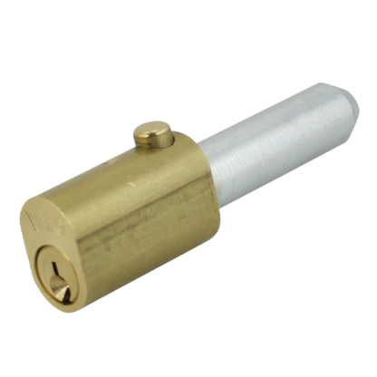 ILS Lock Sys FDM005 Oval Bullet Lock 80mm x 14mm x 33mm FDM.V.005-1 Keyed To Differ - Polished Brass